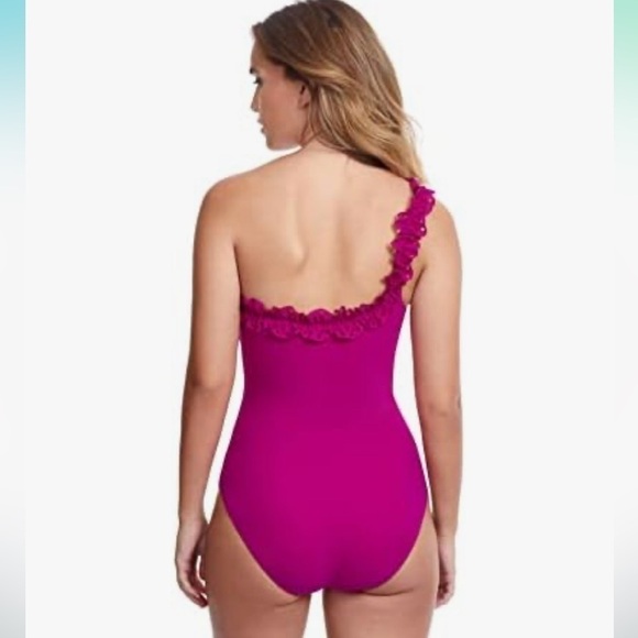 Profile by Gottex womens Hula Dance One Shoulder One Piece One Piece Swimsuit - Picture 3 of 13